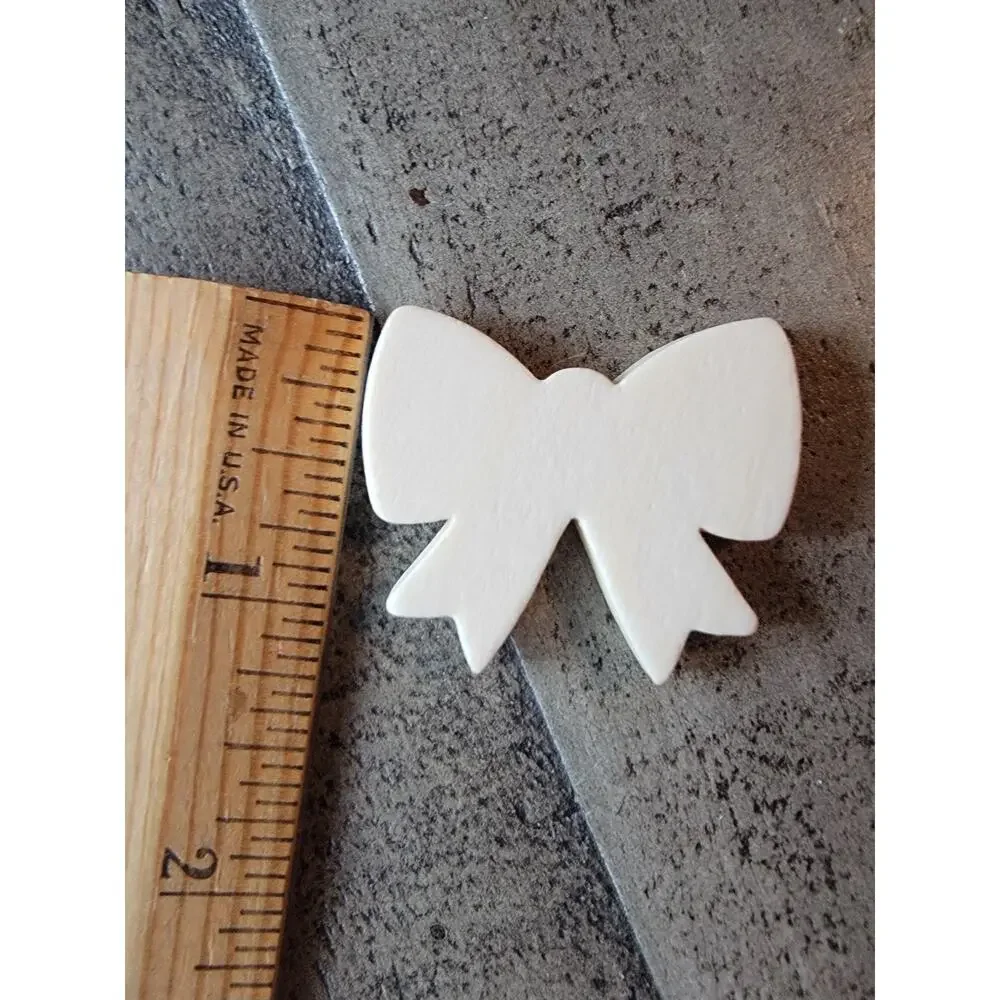 Wooden Unfinished Mini Bow Cutouts Set Of 8 Baby Shower Cheer Bow Embelishment
